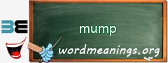 WordMeaning blackboard for mump